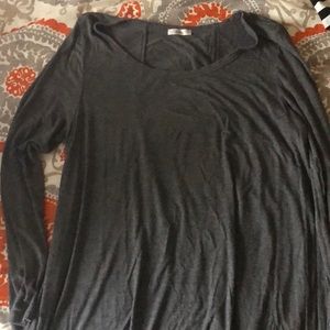 Grey cotton swing dress